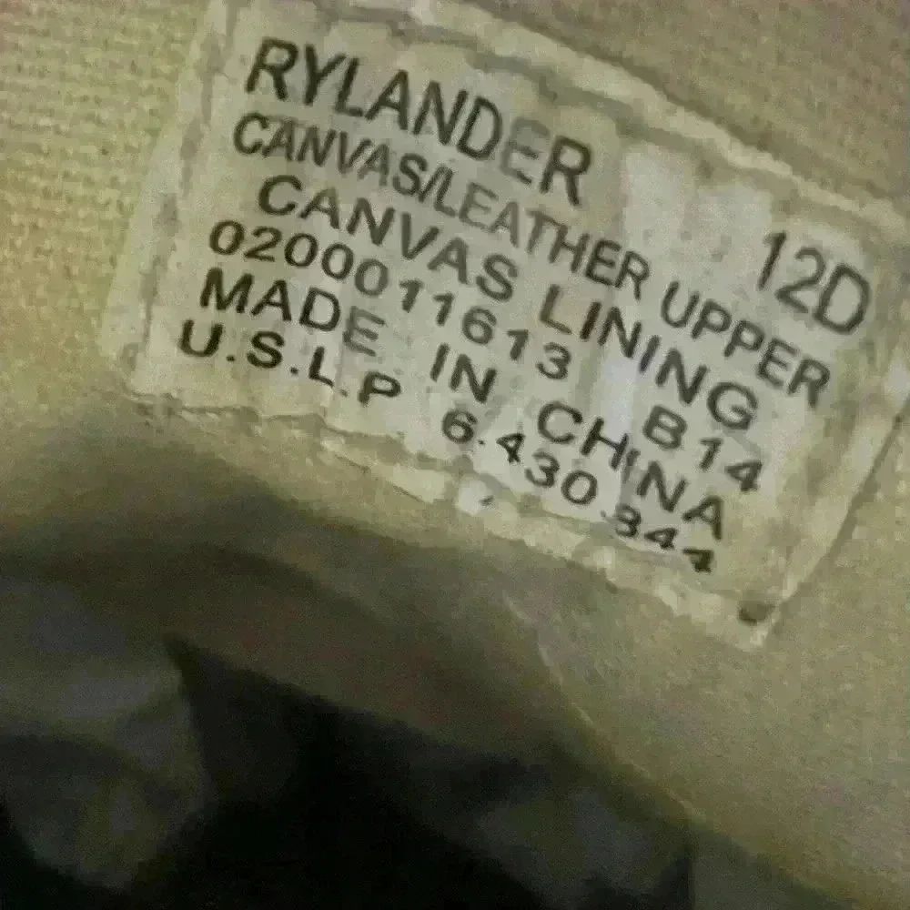 Ralph Lauren Polo Rylander boat shoes canvas/leather mens size‎ 12D